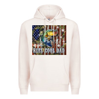 Pale Pink 4th of July Western Reel Cool Dad Bass Premium Hoodie - LillyAllenDesigns