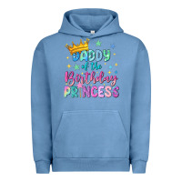 Pigment Pebble Blue daddy of the birthday princess Urban Hoodie - NancyCooperArtShop