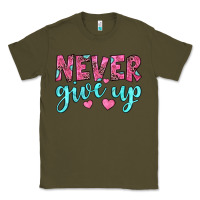 Army Green never give up Classic Tee - JahusDesignShop
