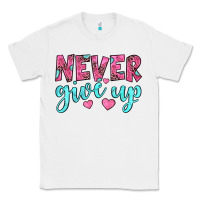 White never give up Classic Tee - JahusDesignShop