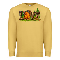 Antique Gold camping love Premium Sweatshirt - NancyCooperArtShop
