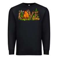 Black camping love Premium Sweatshirt - NancyCooperArtShop