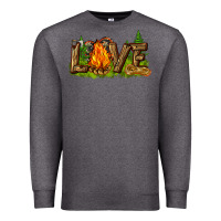 Charcoal Heather camping love Premium Sweatshirt - NancyCooperArtShop