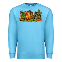 Ocean Blue camping love Premium Sweatshirt - NancyCooperArtShop