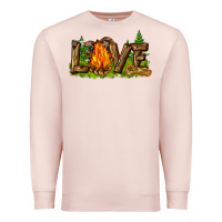 Pale Pink camping love Premium Sweatshirt - NancyCooperArtShop