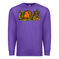 Purple camping love Premium Sweatshirt - NancyCooperArtShop