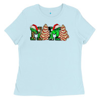 Baby Blue mama with christmas tree cake ado Ladies Tee - AdoDesignShop