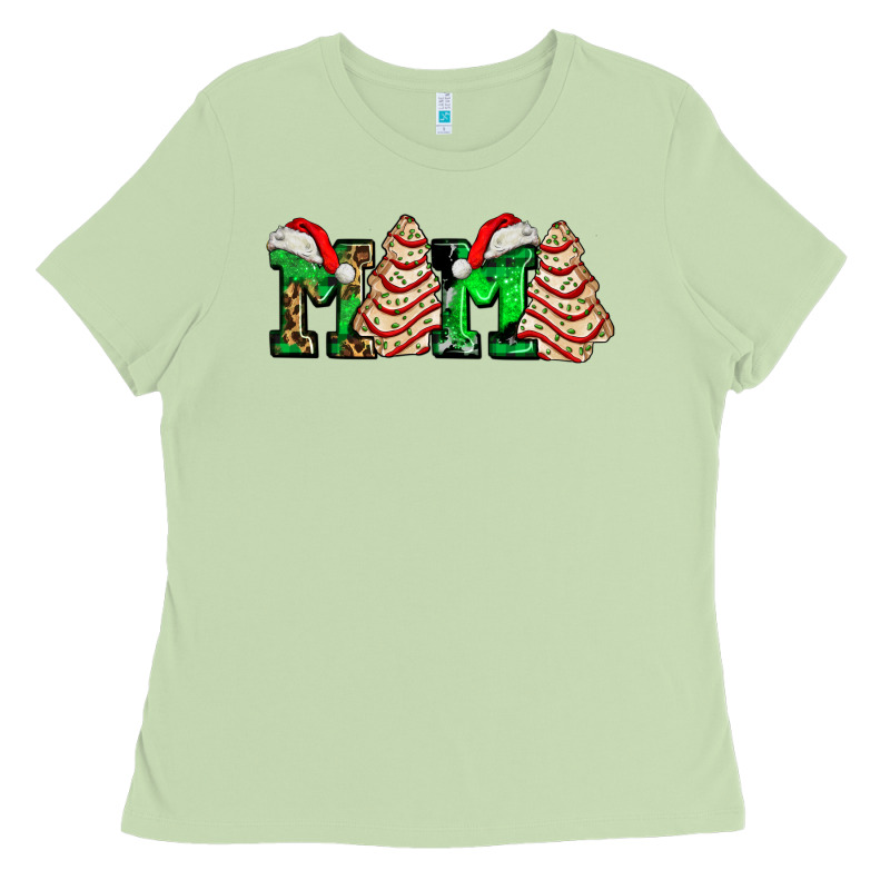 Mama With Christmas Tree Cake Ado Ladies Tee by AdoDesignShop | Teevron