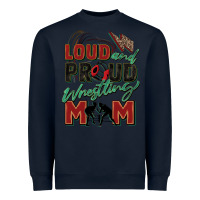 Navy loud and proud wrestling mom Heavyweight Sweatshirt - Zillion Design Studio