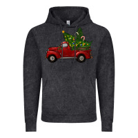 Vintage Black christmas trees with truck Vintage Hoodie - RanaPortraitStore