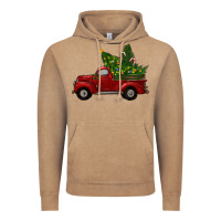 Vintage Coffee christmas trees with truck Vintage Hoodie - RanaPortraitStore
