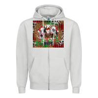 Dove Grey ho ho ho heifer Christmas heifers Zipper Hoodie - Jasminsmagicworld