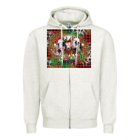 Oatmeal Heather ho ho ho heifer Christmas heifers Zipper Hoodie - Jasminsmagicworld