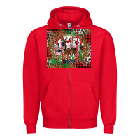 Red ho ho ho heifer Christmas heifers Zipper Hoodie - Jasminsmagicworld