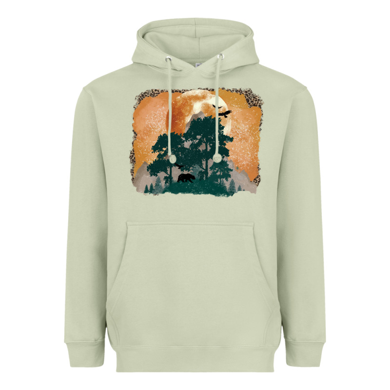 Wilderness Leopard Heavyweight Hoodie by MaliasSmallBusiness | Teevron