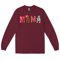 Burgundy mama Long Sleeve Tee - JahusDesignShop