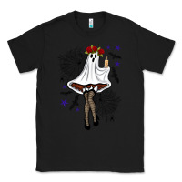Black freak ghost halloween Classic Tee - BundleAndBundleShop