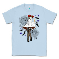 Dusty Blue freak ghost halloween Classic Tee - BundleAndBundleShop