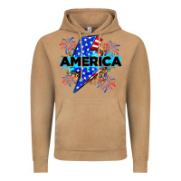 Vintage Camel America with lightning bolt Vintage Hoodie - Zillion Design Studio