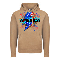 Vintage Coffee America with lightning bolt Vintage Hoodie - Zillion Design Studio