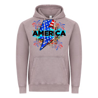 America With Lightning Bolt Vintage Hoodie | Teevron