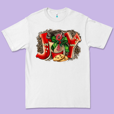 Christmas Joy Coffee Premium Tee Designed By Barkaloodesign