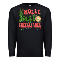 Black holly jolly cheerleader Premium Sweatshirt - MaliasSmallBusiness