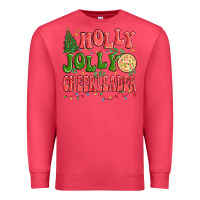 Cardinal holly jolly cheerleader Premium Sweatshirt - MaliasSmallBusiness