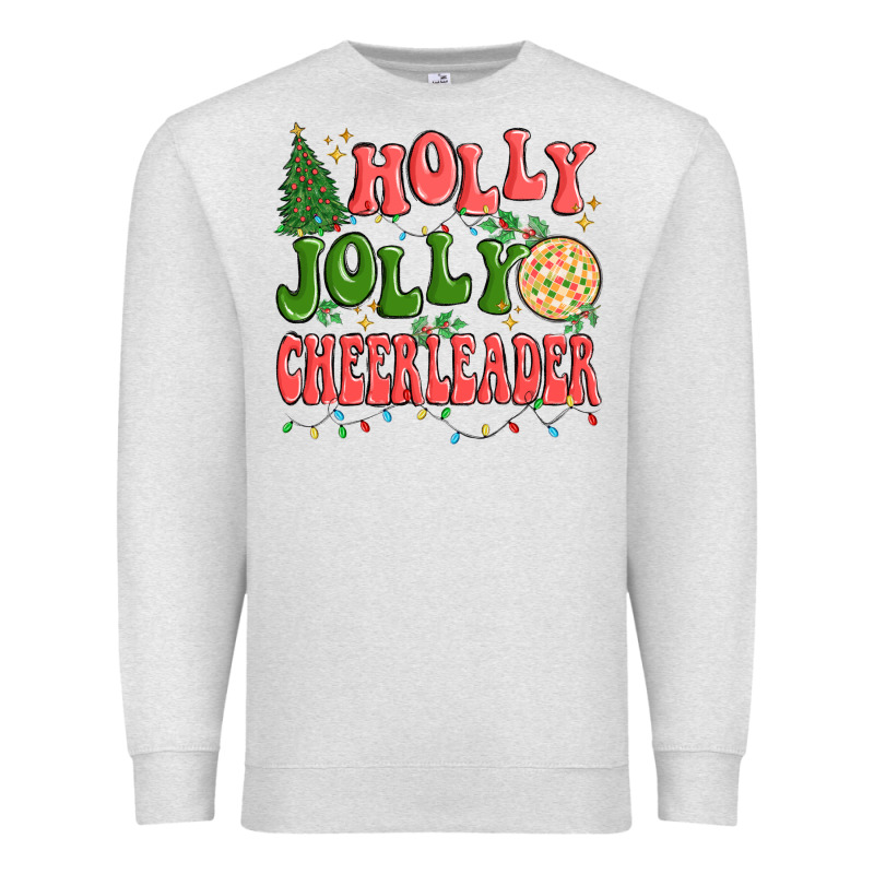 Holly Jolly Cheerleader Premium Sweatshirt by MaliasSmallBusiness | Teevron