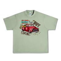 Oil Green eat fresh buy local Urban Heavy Tee - CowhideDigitalArt