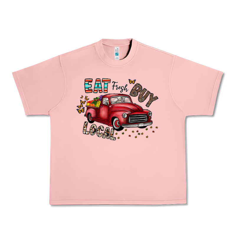 Eat Fresh Buy Local Urban Heavy Tee by CowhideDigitalArt | Teevron