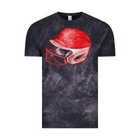 Cloud Black red softball helmet fa element Vintage Tee - FaDigitalArtStudio