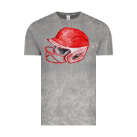 Cloud Rock red softball helmet fa element Vintage Tee - FaDigitalArtStudio