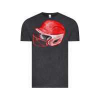 Vintage Black red softball helmet fa element Vintage Tee - FaDigitalArtStudio