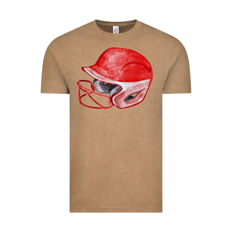 Red Softball Helmet Fa Element Vintage Tee by FaDigitalArtStudio | Teevron