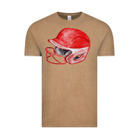 Vintage Coffee red softball helmet fa element Vintage Tee - FaDigitalArtStudio