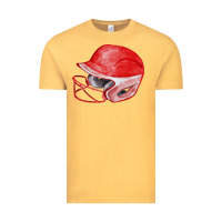 Vintage Mustard red softball helmet fa element Vintage Tee - FaDigitalArtStudio