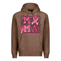Chestnut Breast Cancer Awareness mama ribbon Premium Hoodie - LillyAllenDesigns