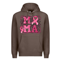 Coffee Breast Cancer Awareness mama ribbon Premium Hoodie - LillyAllenDesigns
