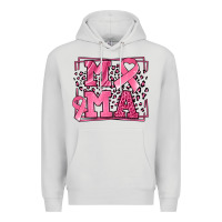 Dove Grey Breast Cancer Awareness mama ribbon Premium Hoodie - LillyAllenDesigns