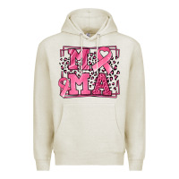Oatmeal Heather Breast Cancer Awareness mama ribbon Premium Hoodie - LillyAllenDesigns