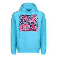 Ocean Blue Breast Cancer Awareness mama ribbon Premium Hoodie - LillyAllenDesigns