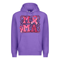Purple Breast Cancer Awareness mama ribbon Premium Hoodie - LillyAllenDesigns