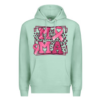 Seafoam Breast Cancer Awareness mama ribbon Premium Hoodie - LillyAllenDesigns