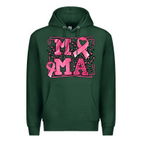 Sports Green Breast Cancer Awareness mama ribbon Premium Hoodie - LillyAllenDesigns