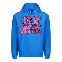 True Royal Breast Cancer Awareness mama ribbon Premium Hoodie - LillyAllenDesigns