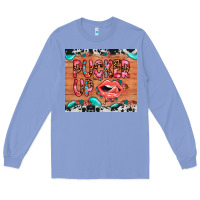 Colony Blue pucker up Long Sleeve Tee - JahusDesignShop