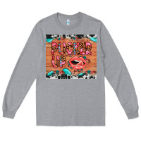 Heather Grey pucker up Long Sleeve Tee - JahusDesignShop
