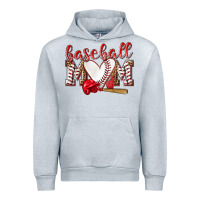 Heather Grey Baseball Mom Urban Hoodie - NancyCooperArtShop