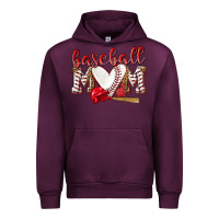 Mauve Wine Baseball Mom Urban Hoodie - NancyCooperArtShop